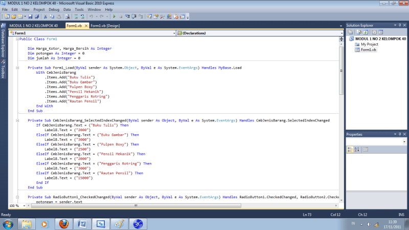 Membuat Program Kasir Dengan Visual Basic 6 Otoplus 9695